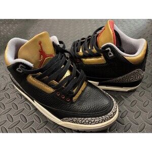 Nike Air Jordan 3 Retro Cement Black Gold Women’s Sz 9.5 / Men’s Sz 8 Rare 1 11